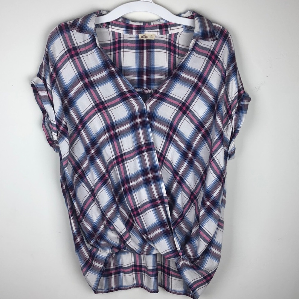 HOLLISTER Flannel Designed Blouse
